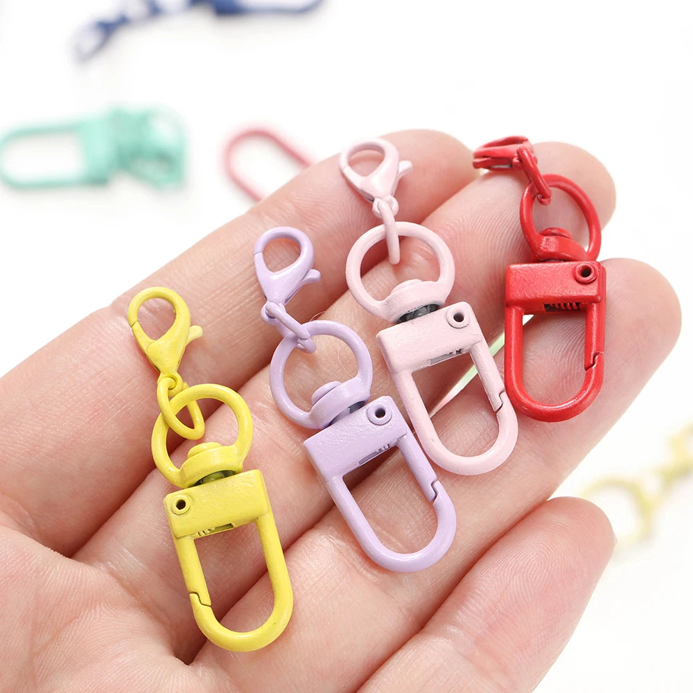 Swivel Clasp Buckle Keychain with Mini Lobster Hook
