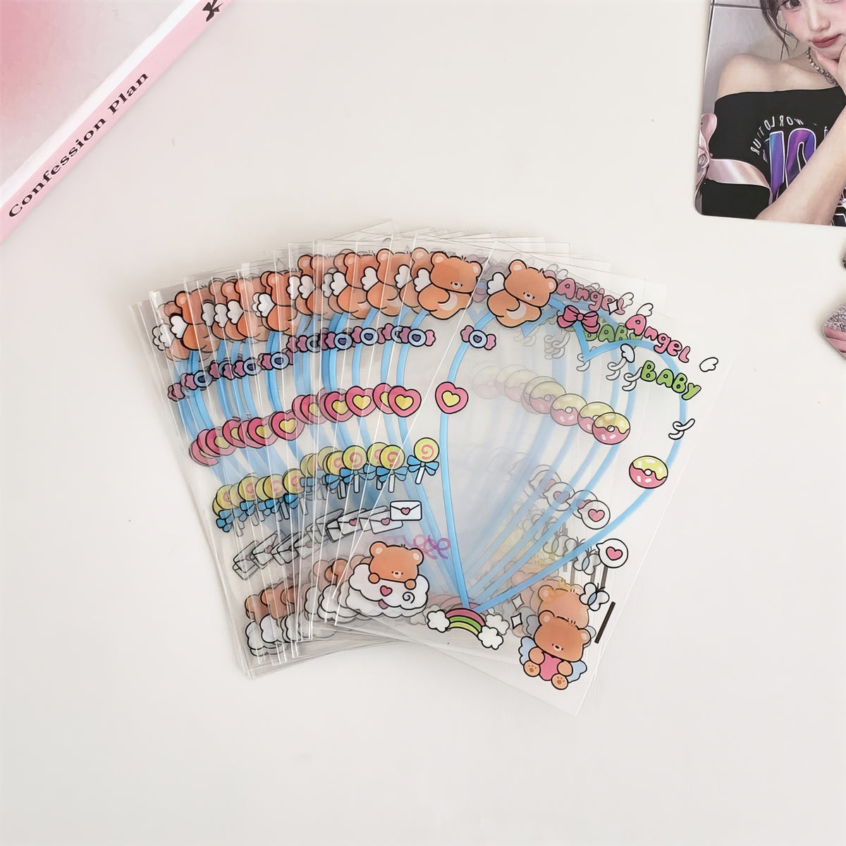 Cute Deco Border Plastic Sleeves for Kpop Photocards