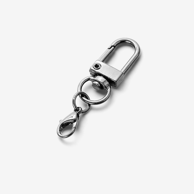 Swivel Clasp Buckle Keychain with Mini Lobster Hook