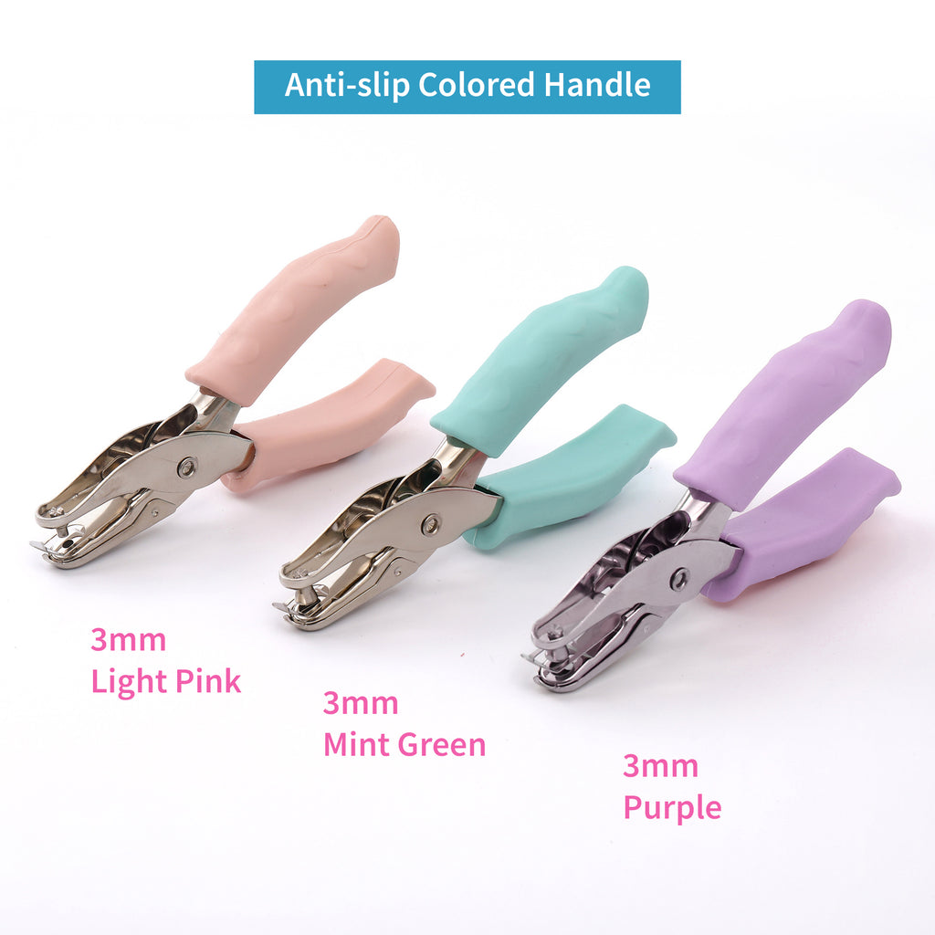 Single Hole Punch Heavy Duty with Anti-slip Rubber Handle