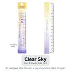 KOKUYO Pastel Cookie Clear Sky Collection 15cm Ruler