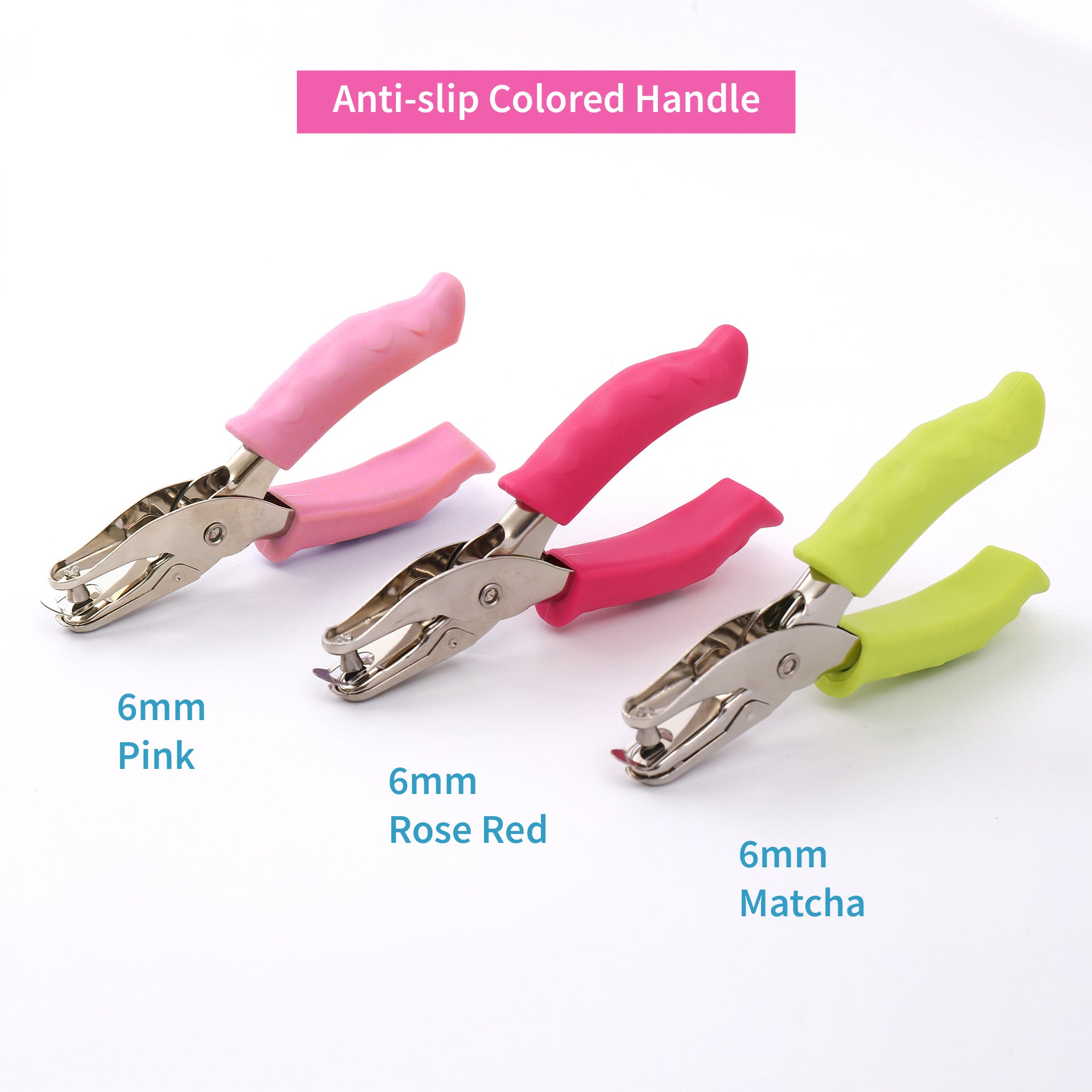 Single Hole Punch Heavy Duty with Anti-slip Rubber Handle