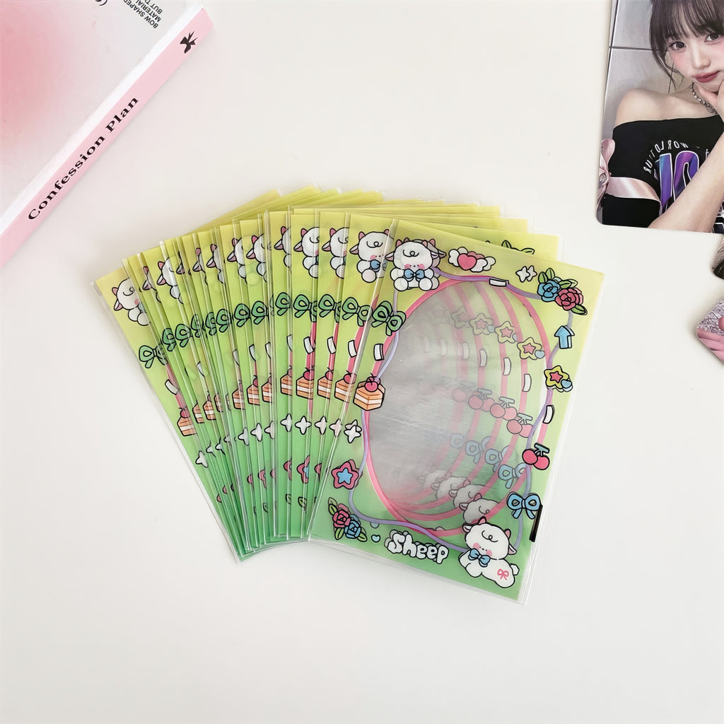Cute Deco Border Plastic Sleeves for Kpop Photocards