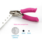 Single Hole Punch Heavy Duty with Anti-slip Rubber Handle