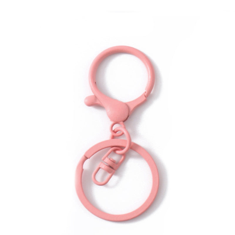 Colored Keychain Split Key Ring with Lobster Hook 30mm