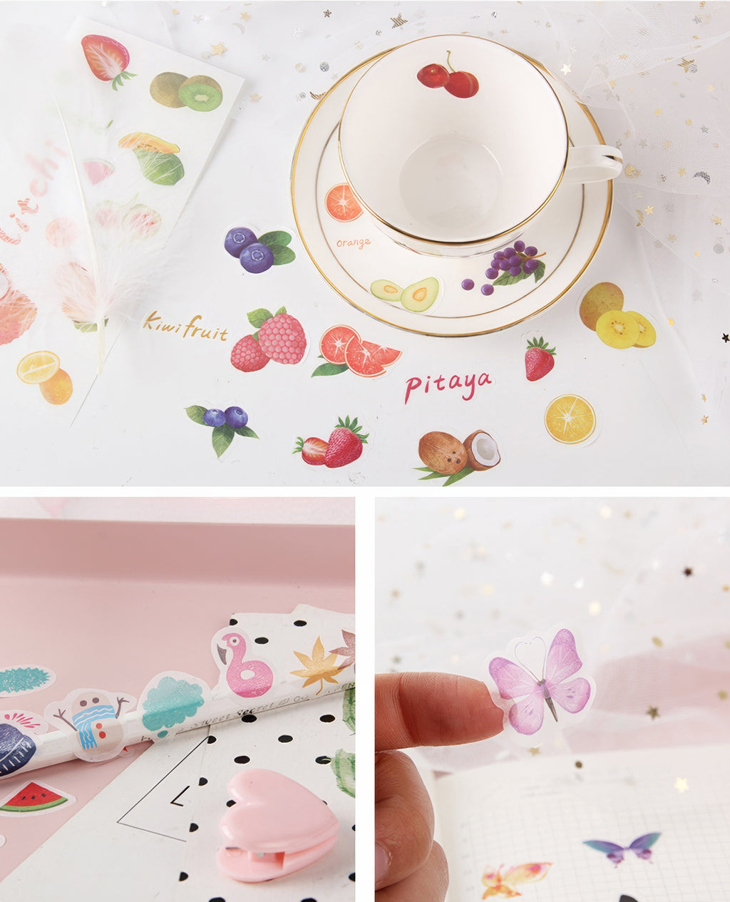 A4 Washi Sticker Sheets (Inkjet Printable) - 10 Sheets