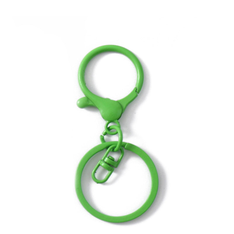 Colored Keychain Split Key Ring with Lobster Hook 30mm
