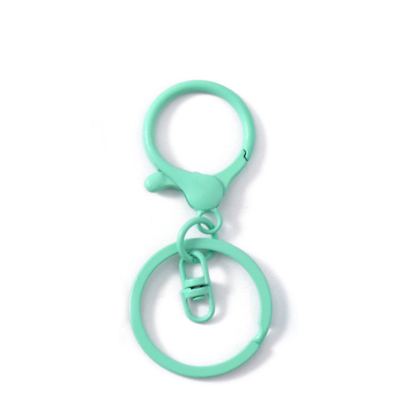 Colored Keychain Split Key Ring with Lobster Hook 30mm