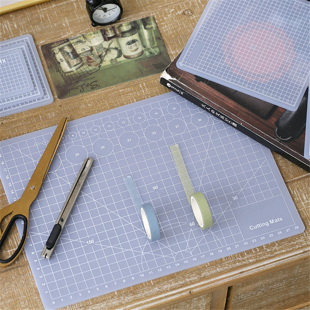 A4 Translucent PVC Cutting Mat Flexible Cutting Pad