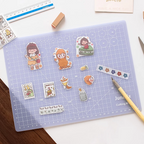 A4 Translucent PVC Cutting Mat Flexible Cutting Pad