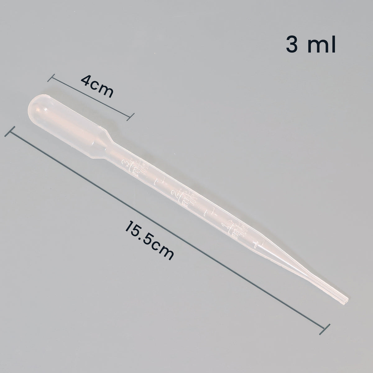 Disposable Graduated Plastic Pipette Dropper (3ml)