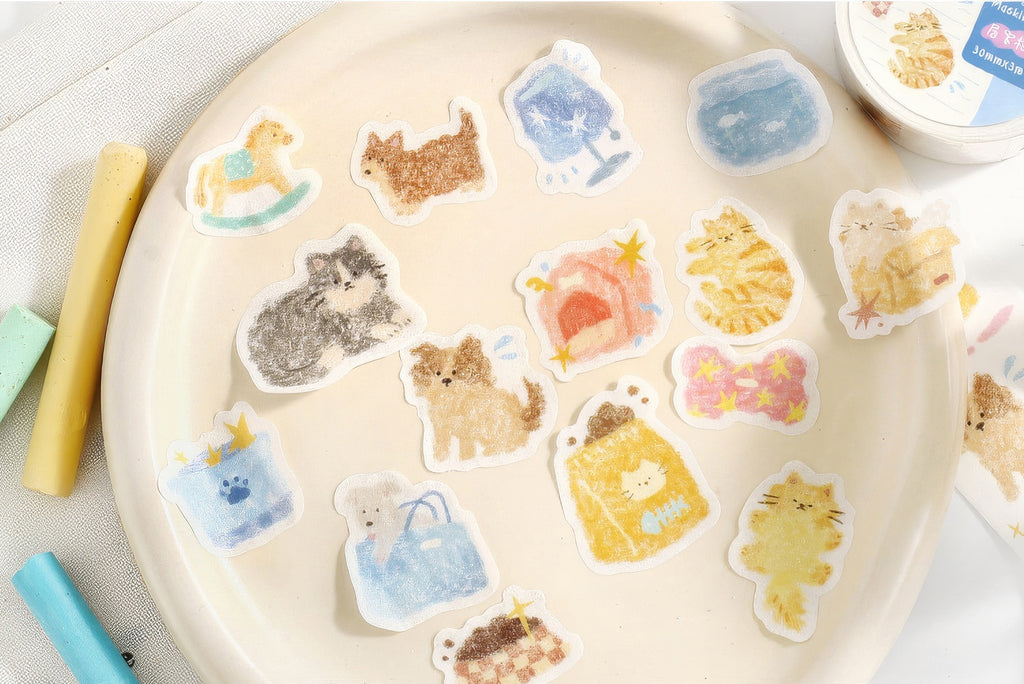 A4 Washi Sticker Sheets (Inkjet Printable) - 10 Sheets