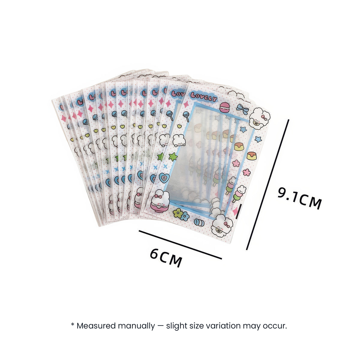 Cute Deco Border Plastic Sleeves for Kpop Photocards