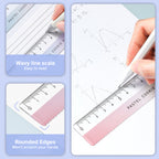 KOKUYO Pastel Cookie Clear Sky Collection 15cm Ruler