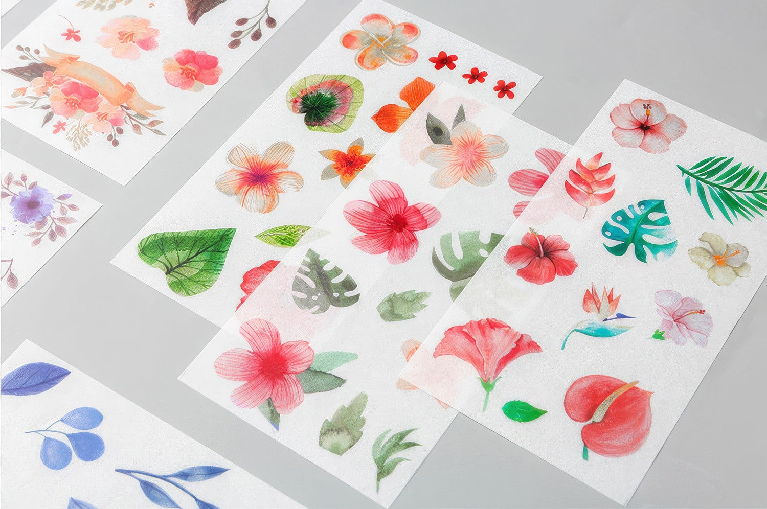 A4 Washi Sticker Sheets (Inkjet Printable) - 10 Sheets