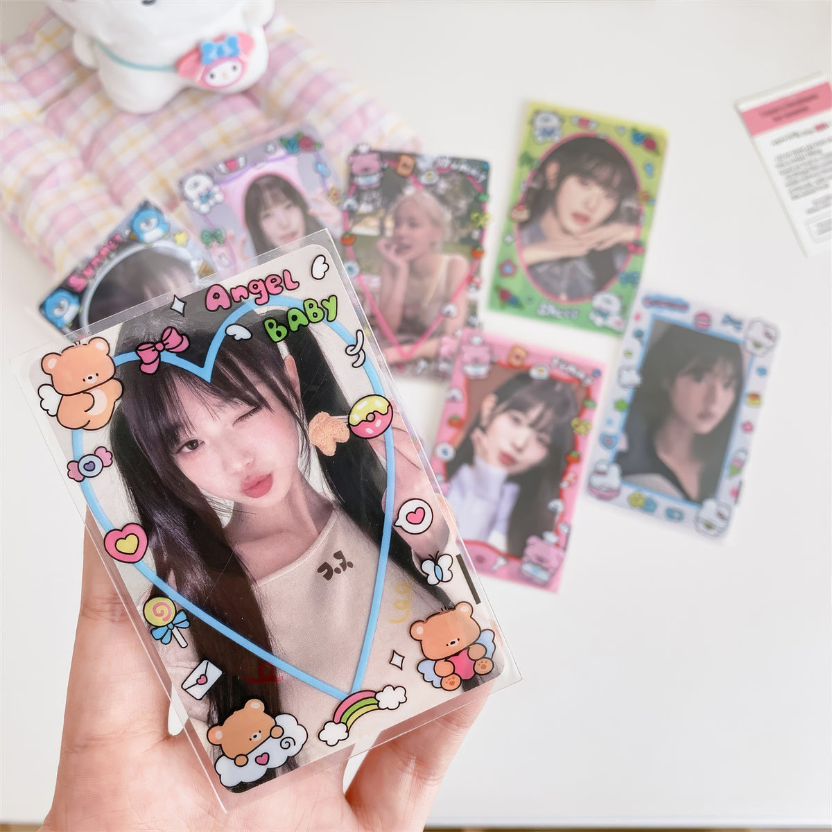 Cute Deco Border Plastic Sleeves for Kpop Photocards