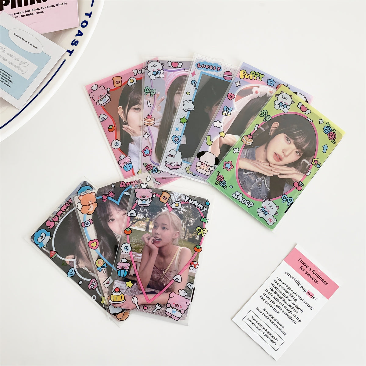 Cute Deco Border Plastic Sleeves for Kpop Photocards