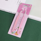 Macaron Tweezer Set Pastel Colors Straight and Elbow Tweezer
