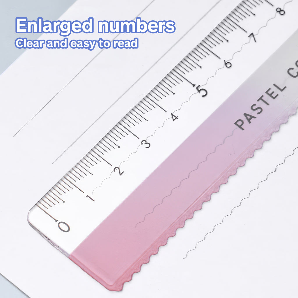 KOKUYO Pastel Cookie Clear Sky Collection 15cm Ruler