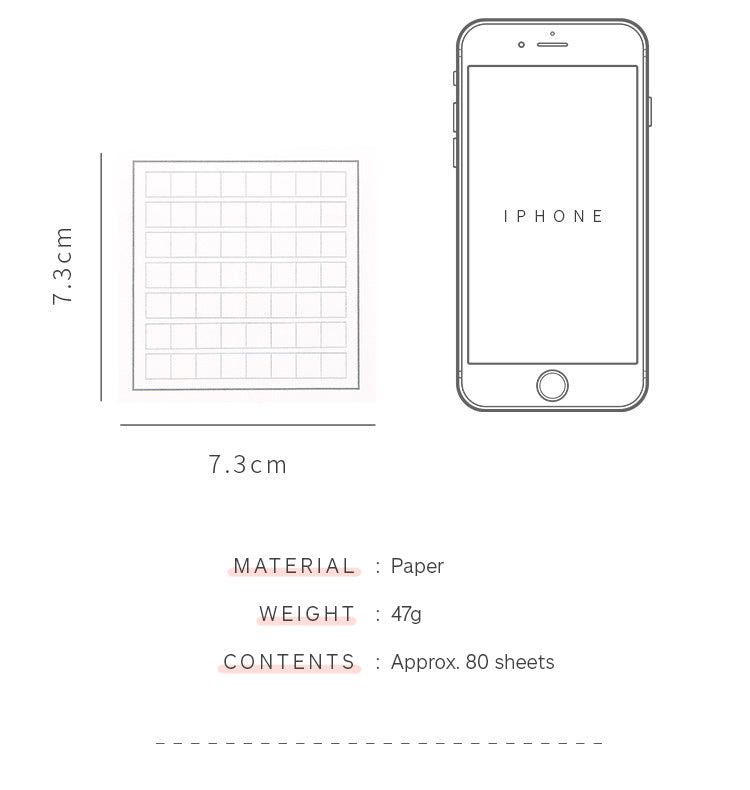 MOYL Minimalist Muji-style Sticky Notes