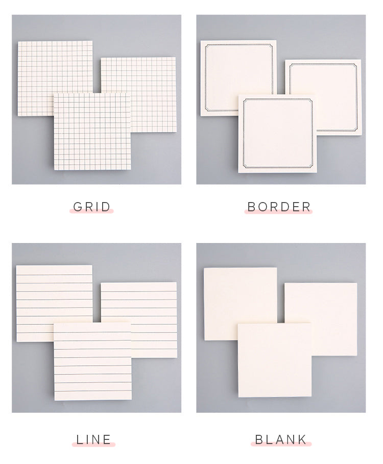 MOYL Minimalist Muji-style Sticky Notes