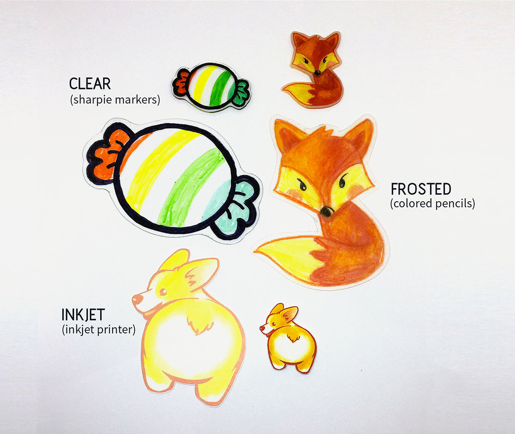 (5pcs) Shrink Plastic Sheets for DIY Projects (Shrinky Dinks)