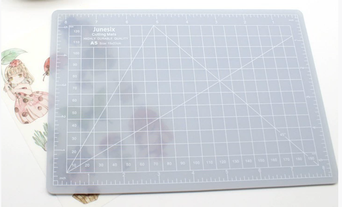 A4 Translucent PVC Cutting Mat Flexible Cutting Pad