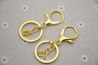 Keychain Split Key Ring with Lobster Hook 30mm