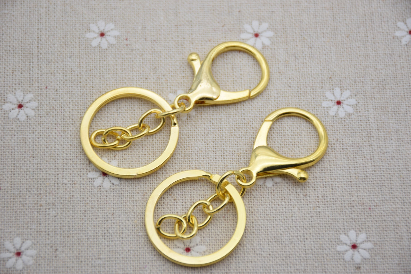 Keychain Split Key Ring with Lobster Hook 30mm