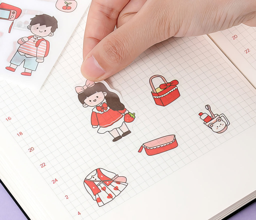 A4 Washi Sticker Sheets (Inkjet Printable) - 10 Sheets