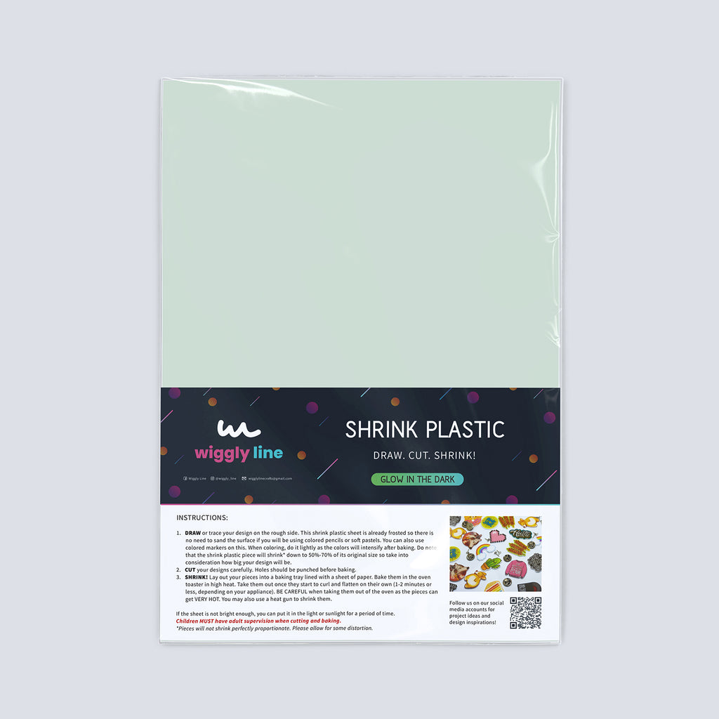 (5pcs) Shrink Plastic Sheets for DIY Projects (Shrinky Dinks)